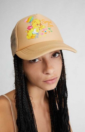 BEIGE PacSun Spread Love Trucker Hat | VROPTFA-41