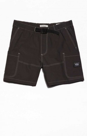 BLACK PacSun Black Shorts | JEFBRYA-12