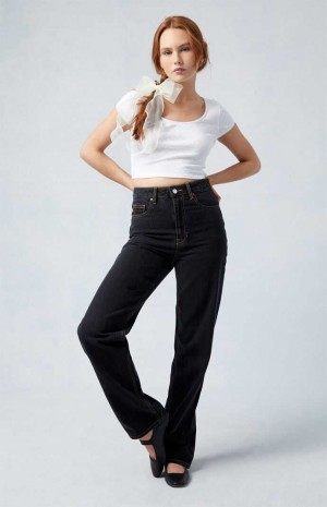 BLACK PacSun Eco Black '90s Boyfriend Jeans | QKHZLBX-65