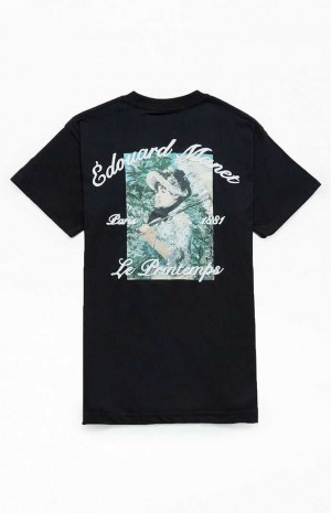 BLACK PacSun Le Printemps Stitch T-Shirt | NHTWGVE-18