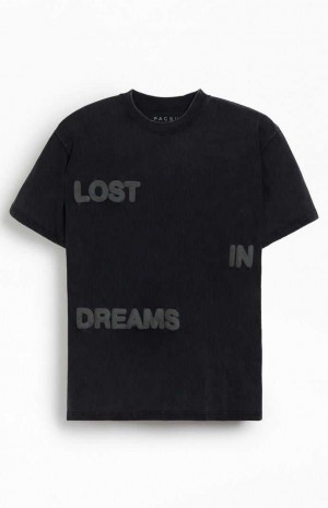 BLACK PacSun Lost In Dreams Puff T-Shirt | AVGFWMI-01