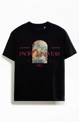 BLACK PacSun Pacific Sunwear Renaissance T-Shirt | RFECNPS-35