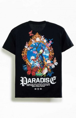 BLACK PacSun Paradise T-Shirt | XTWRIJQ-46