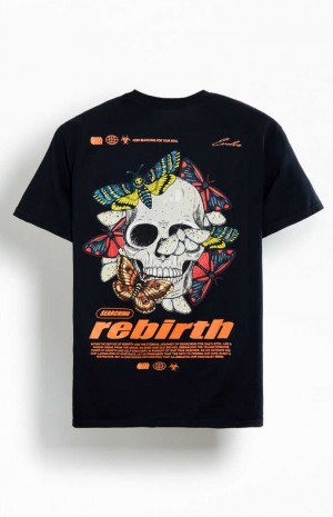 BLACK PacSun Rebirth T-Shirt | ZUDORWQ-94