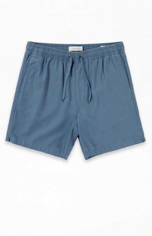 BLUE PacSun Blue Cotton Volley Shorts | JMZIPKQ-48