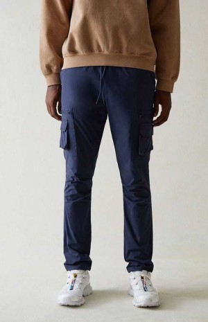 BLUE PacSun Eco Stretch Blue Slim Cargo Pants | EAQJTCM-37