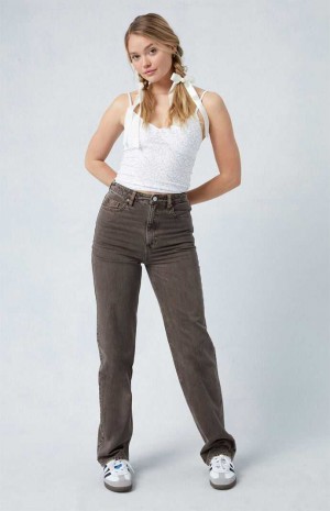 BROWN PacSun Eco Brown '90s Boyfriend Jeans | MGWQLDJ-80