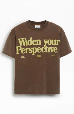 BROWN PacSun POV T-Shirt | BSMWYGJ-38