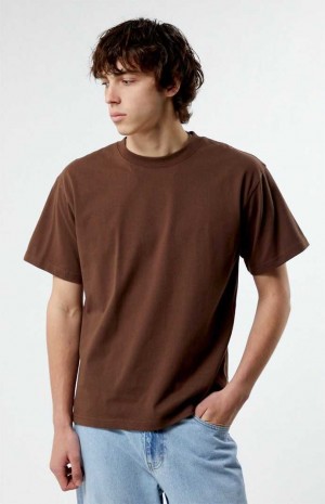 BROWN PacSun Premium T-Shirt | FSWTVIQ-85