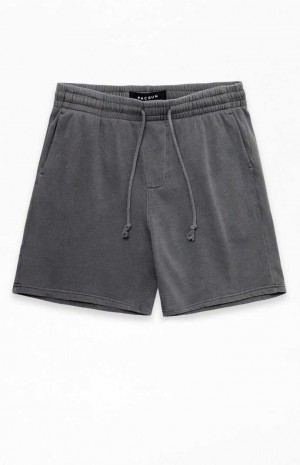 CHARCOAL PacSun Charcoal Fleece Volley Shorts | DXEMKCW-20