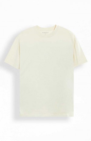 CREAM PacSun PS Basics Basic Oversized T-Shirt | COZQJPK-85