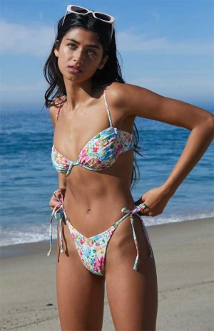 FLORAL PacSun Eco Floral Mischa V Tie Side Bikini Bottom | KWJFOGI-61