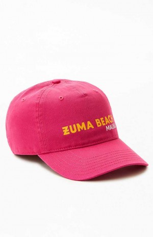 FUSHIA PacSun Zuma Beach Strapback Hat | VQGXPID-51