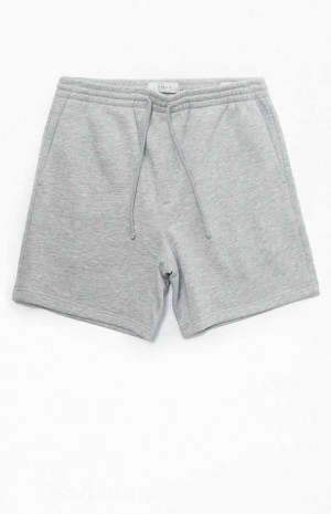 GRAY PacSun Fleece Grey Sweat Shorts | VYSGPXW-49