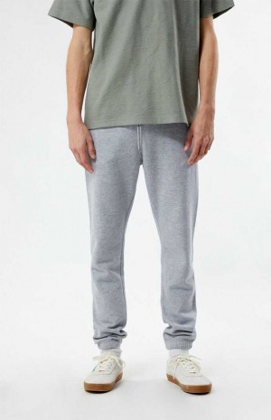 GRAY PacSun Gray Fleece Jogger Sweatpants | GYJXFLA-50