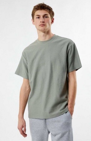 GRAY PacSun Grooves T-Shirt | OZYWRFL-92