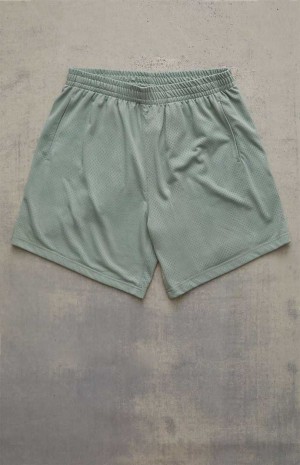 GREEN PacSun Mesh Mint Shorts | OZNBCMF-87