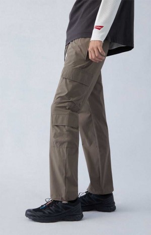 LIGHT BROWN PacSun Performance Brown Straight Cargo Pants | VERTSMN-74