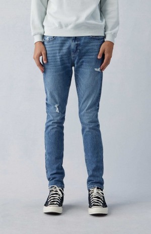 MEDIUM INDIGO PacSun Comfort Stretch Indigo Skinny Jeans | BRLVNAJ-24