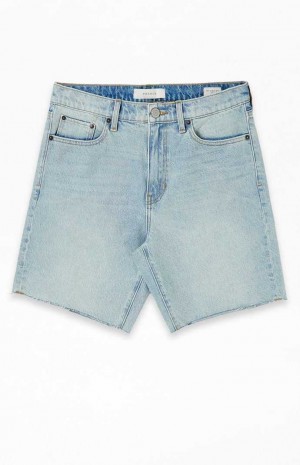 MEDIUM INDIGO PacSun Eco Denim Cutoff Shorts | MSWINKC-85