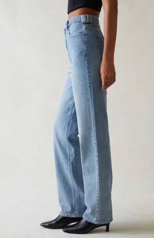 MEDIUM INDIGO PacSun Eco Light Indigo '90s Boyfriend Jeans | XJODAZV-54