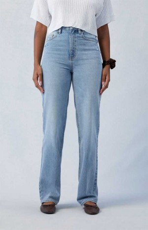 MEDIUM INDIGO PacSun Eco Light Indigo Ripped '90s Boyfriend Jeans | MKLCXWB-27