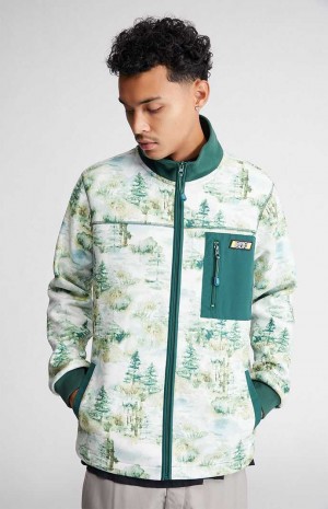 MULTI PacSun Scenic Polar Full Zip Sweater | CDOWPXZ-25