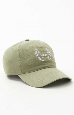 OLIVE PacSun Angel Wings Strapback Dad Hat | UFQXRCS-86