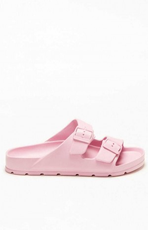 PINK PacSun Women's Buckle Strap Sandals | IULNWRF-64