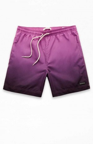 PURPLE PacSun Purple Gradient 6.5" Swim Trunks | NPSBRXW-38