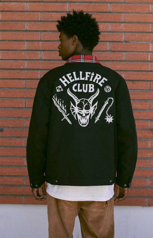 PacSun Stranger Things x Hellfire Club Jacket | STNOCWA-16