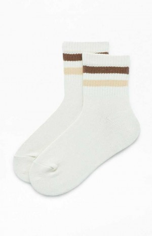 PacSun Varsity Stripe Crew Socks | RUMCVZT-81