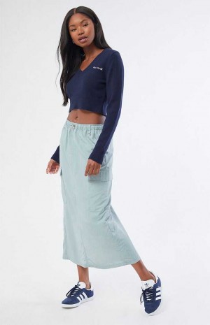 SAGE PacSun Bungee Cargo Midi Skirt | HYMNJPI-16