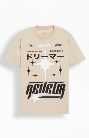 SAND PacSun Stars And Dreams Oversized T-Shirt | TOCFUKI-50