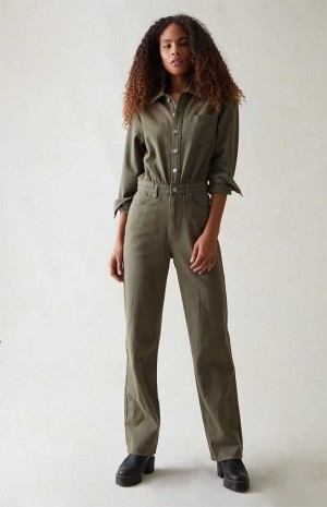 SEAWEED PacSun Seaweed Long Sleeve Jumpsuit | QEGUJKF-75