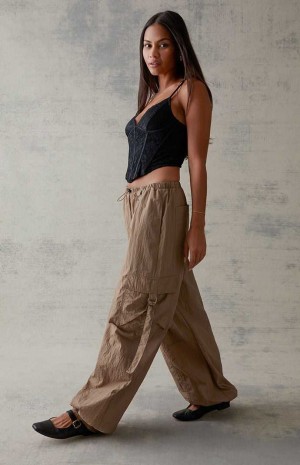 TAN PacSun D-Ring Pull-On Pants | JREGQTX-65