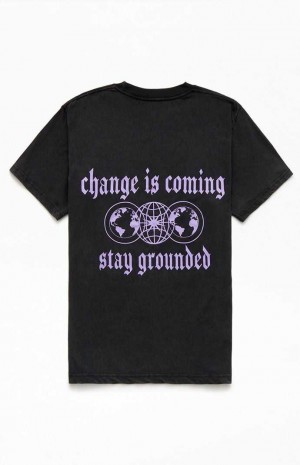 WASHED BLACK PacSun Change Is Coming Oversized T-Shirt | DACRTSI-15