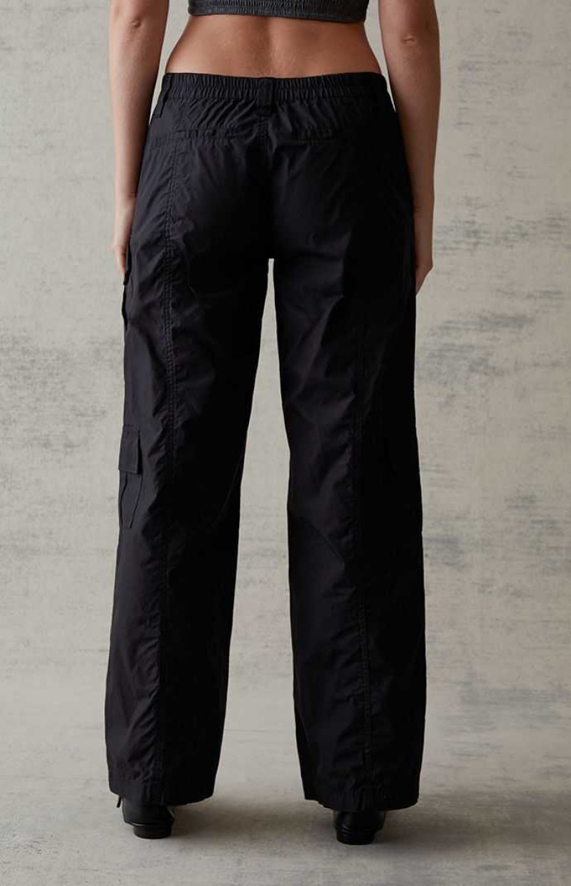 ANTHRACITE PacSun Anthracite Low Rise Cargo Puddle Pants | ZYMBIGF-05