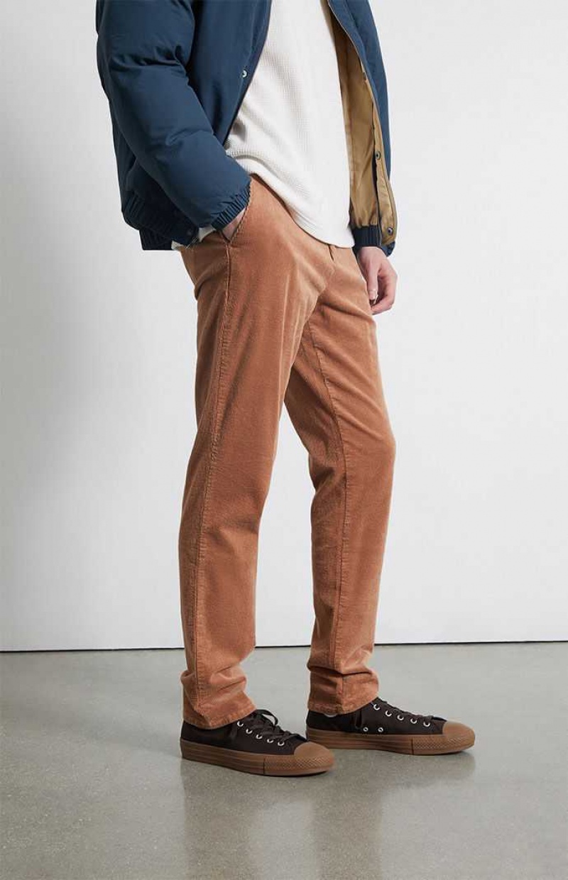 BEIGE PacSun Beige Slim Chino Pants | EIQJNOA-46