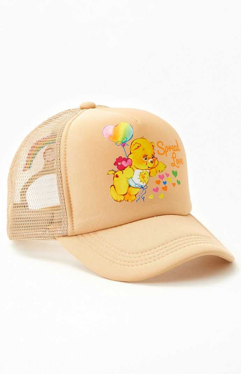 BEIGE PacSun Spread Love Trucker Hat | VROPTFA-41