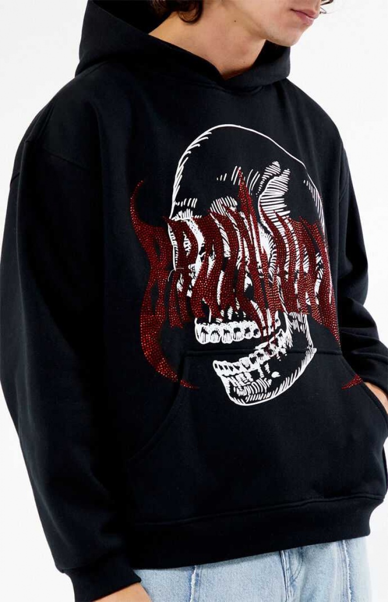 BLACK PacSun Beware Hoodie | YACVSIL-68