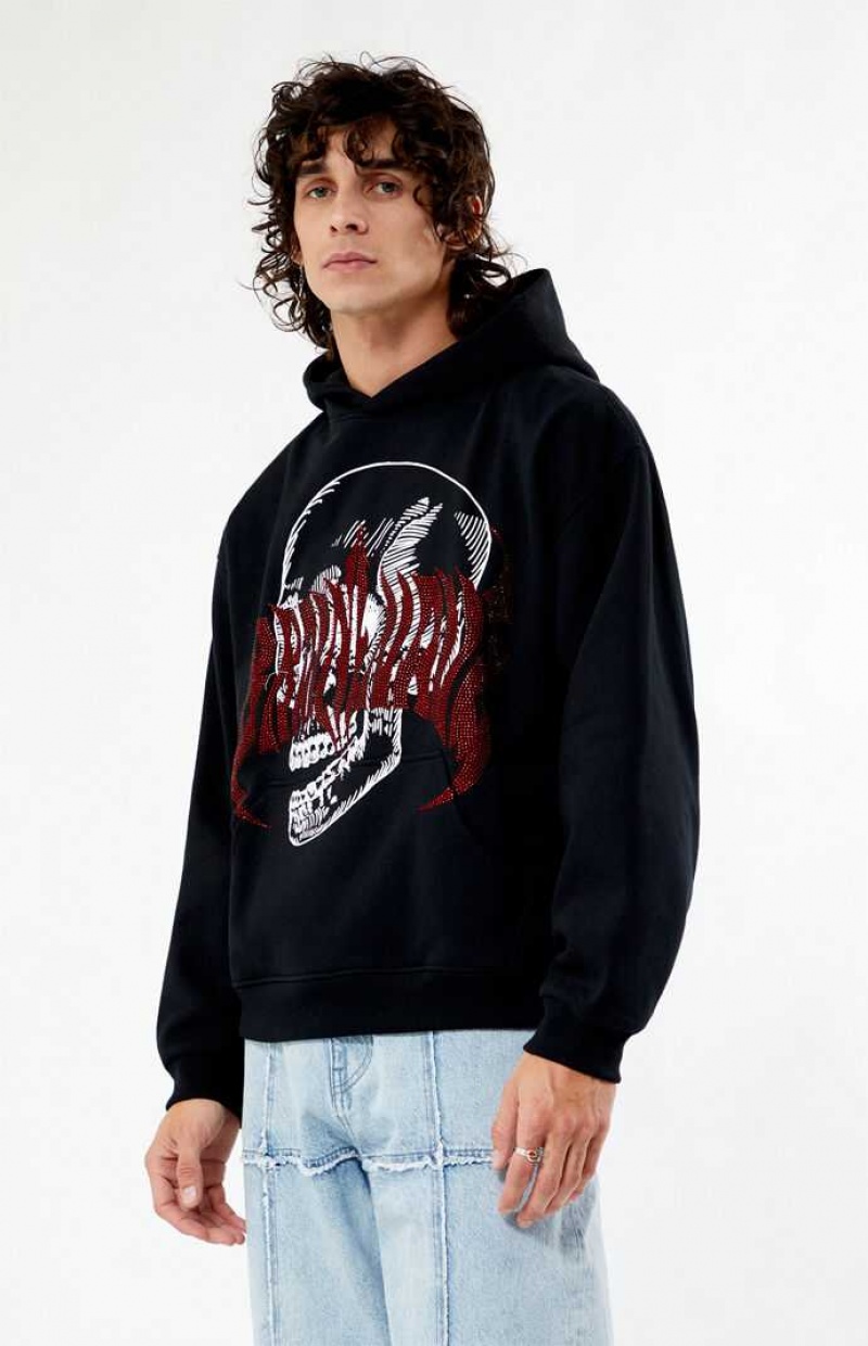 BLACK PacSun Beware Hoodie | YACVSIL-68