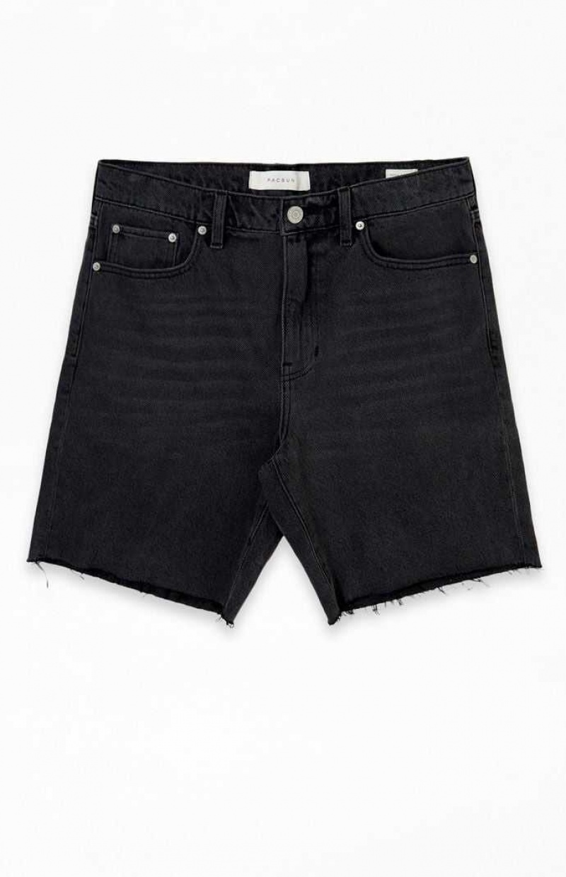 BLACK PacSun Black Denim Cutoff Shorts | TWUMBPI-87