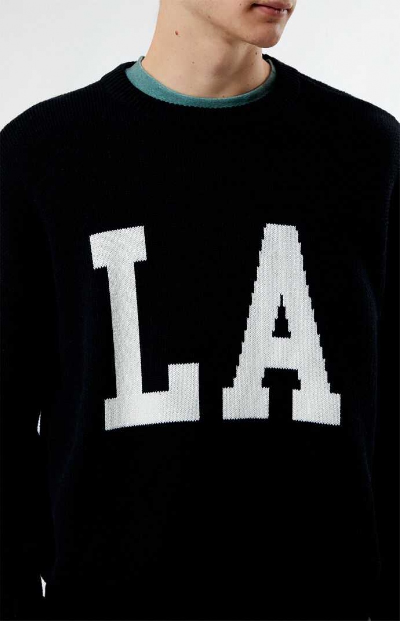 BLACK PacSun Black LA Sweater | HGLQAFB-43