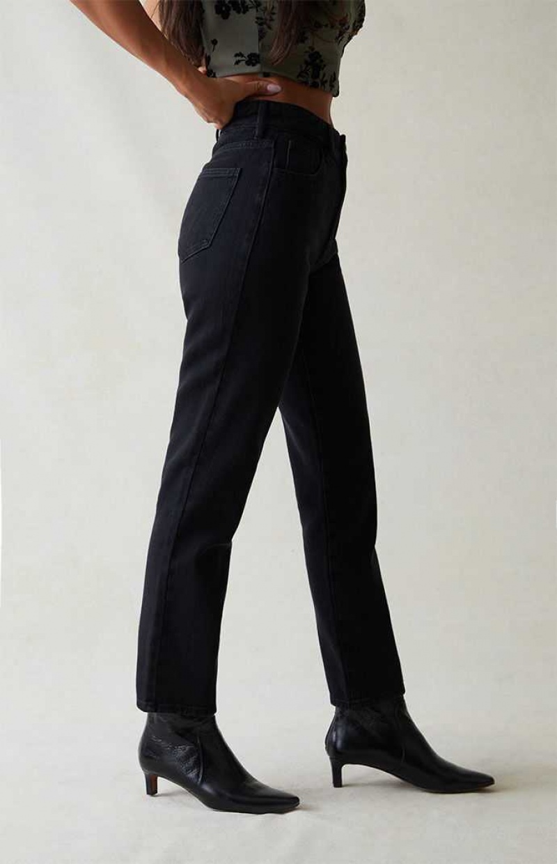 BLACK PacSun Black Mom Jeans | MRLHCQE-31