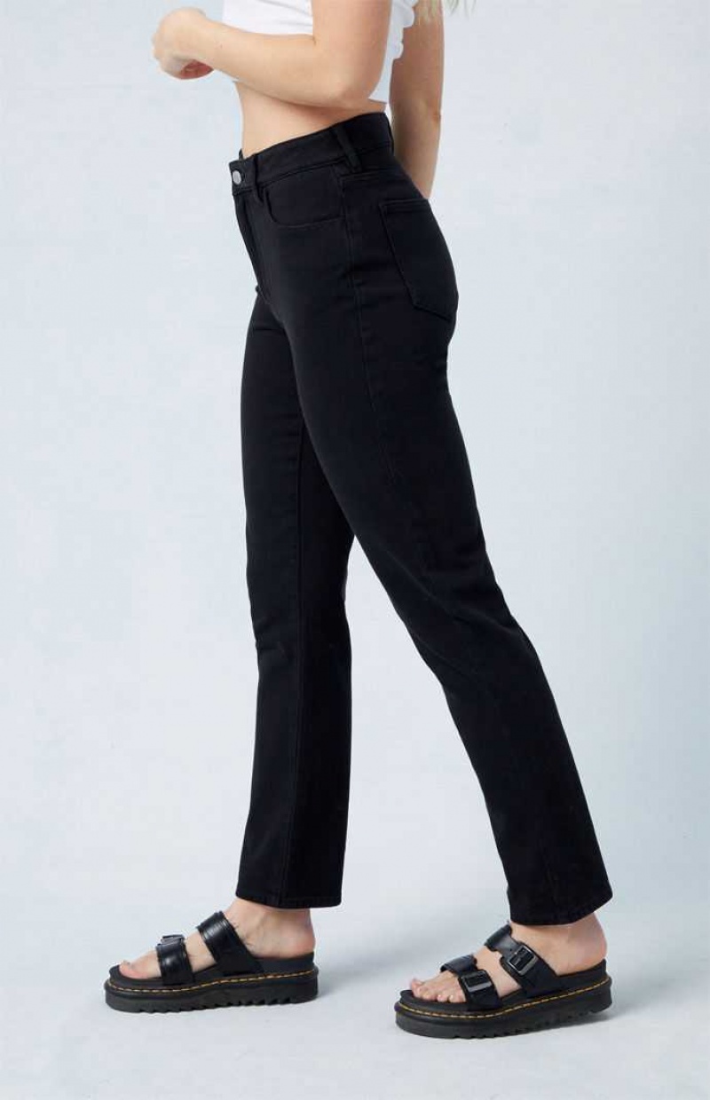 BLACK PacSun Black Mom Jeans | UOCZDVJ-75