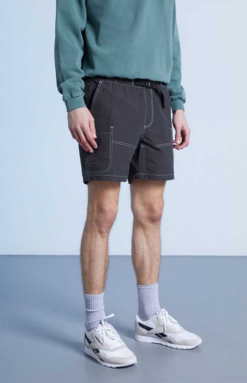 BLACK PacSun Black Shorts | JEFBRYA-12