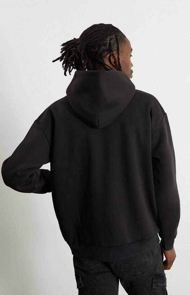 BLACK PacSun Black Solid Hoodie | UAYMZRD-89