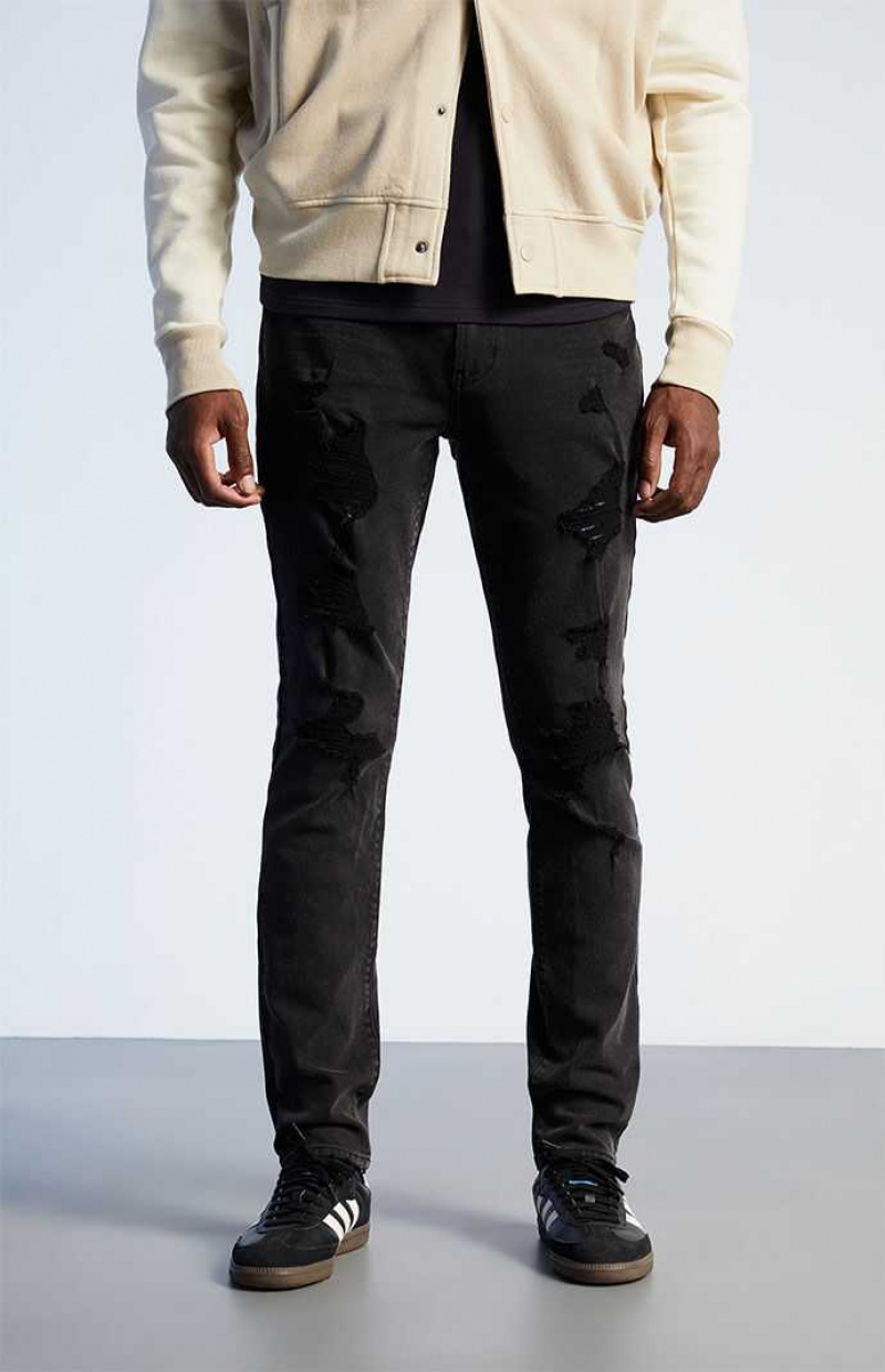 BLACK PacSun Black Zane Skinny Comfort Stretch Jeans | WIPGDZY-40