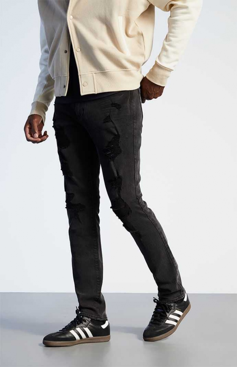 BLACK PacSun Black Zane Skinny Comfort Stretch Jeans | WIPGDZY-40